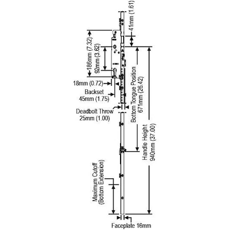 Strybuc Manual Tongue Lock Ext 850-8778643